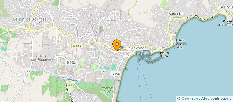 localisation de l'entreprise SOCLAIR à LE LAVANDOU