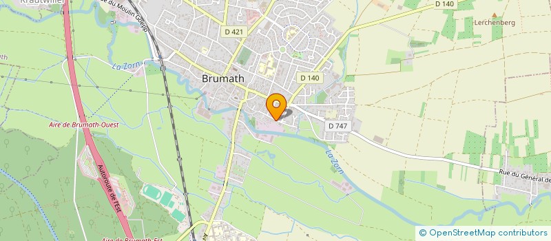 localisation de l'entreprise SOCLE  BRUMATH