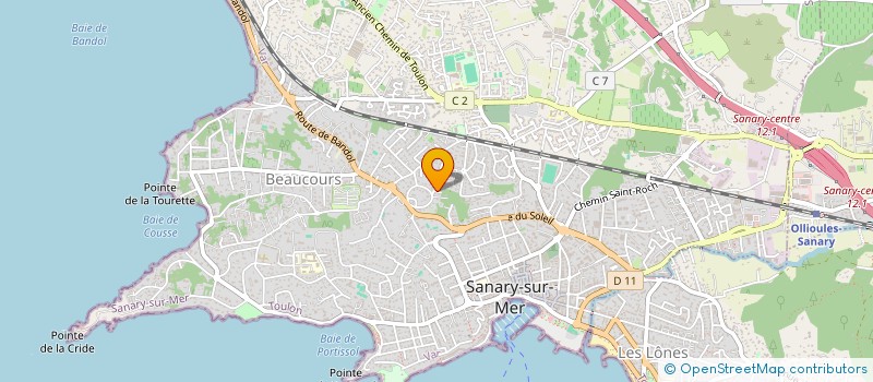 localisation de l'entreprise SOCLE à SANARY-SUR-MER