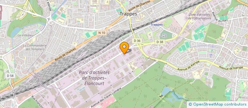 localisation de l'entreprise SOCLEDIS à TRAPPES