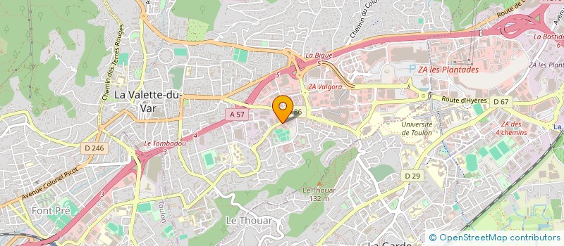 localisation de l'entreprise SOCLEM à LA VALETTE-DU-VAR