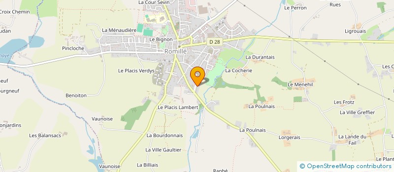 localisation de l'entreprise SOCLINE à ROMILLE