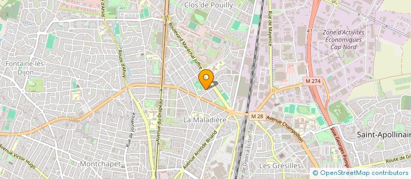 localisation de l'entreprise SOCNA INTERNATIONAL à DIJON