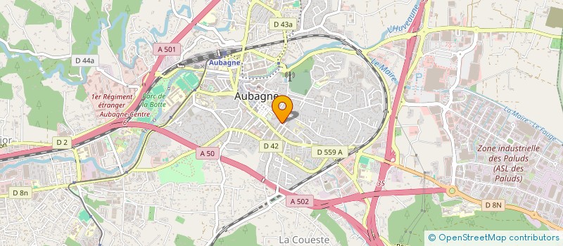 localisation de l'entreprise SOCOBAT à AUBAGNE