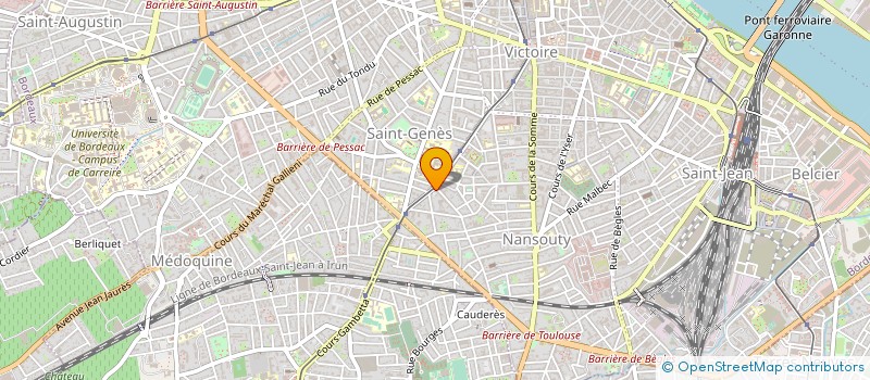 localisation de l'entreprise SOCOBAT (SOCIETE CONSTRUCTION BATIMENT) à BORDEAUX