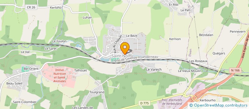 localisation de l'entreprise SOCOBATCO à SAINT-NOLFF