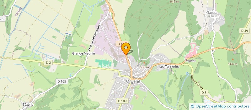 localisation de l'entreprise SOCOBERT à ORGELET