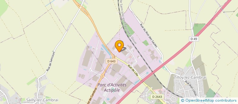 localisation de l'entreprise SOCODEM SARL à TILLOY-LEZ-CAMBRAI