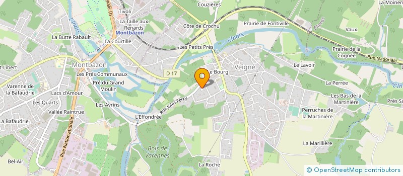 localisation de l'entreprise SOCODIGE à MONTBAZON