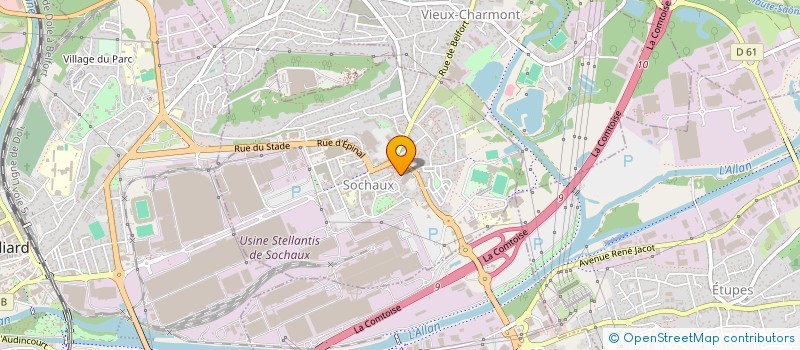 localisation de l'entreprise SOCODIS à SOCHAUX