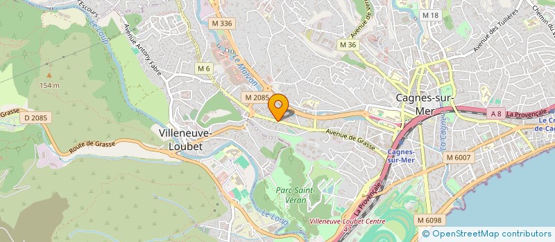 localisation de l'entreprise SOCOETE AUTOMOBILE DE MARTIGUES  CAGNES-SUR-MER