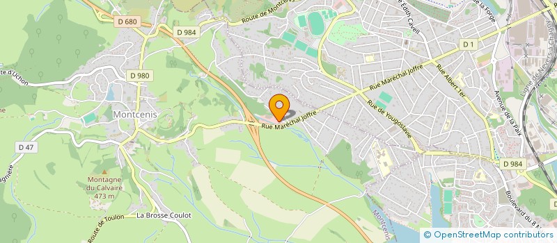 localisation de l'entreprise SOCOFA DESOSSAGE à MONTCENIS