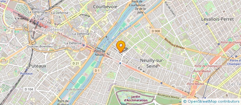 localisation de l'entreprise SOCOFI à NEUILLY-SUR-SEINE