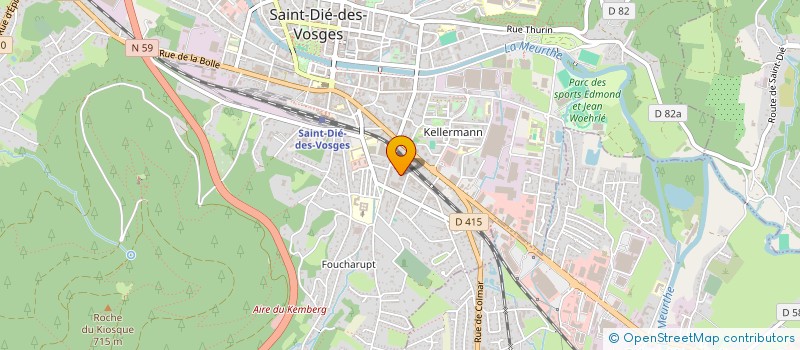 localisation de l'entreprise SOCOFI à SAINT-DIE-DES-VOSGES