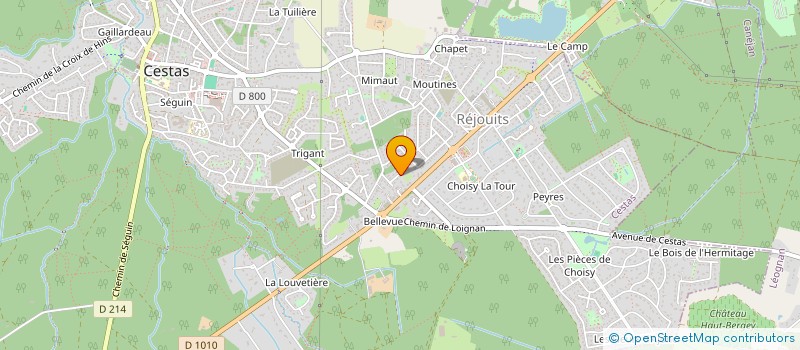 localisation de l'entreprise SOCOFIT ASSOCIES à CESTAS