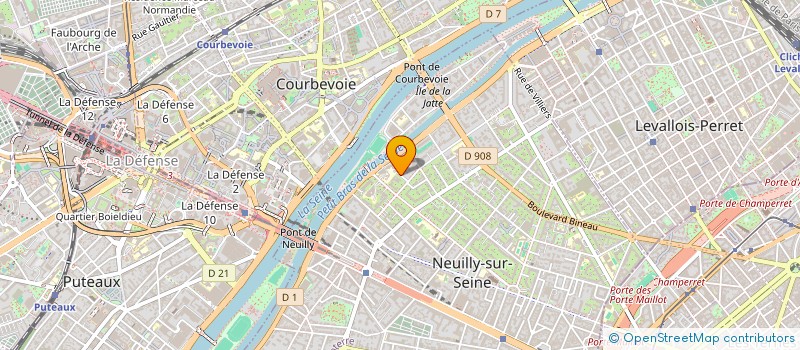localisation de l'entreprise SOCOFLOR 82 à NEUILLY-SUR-SEINE