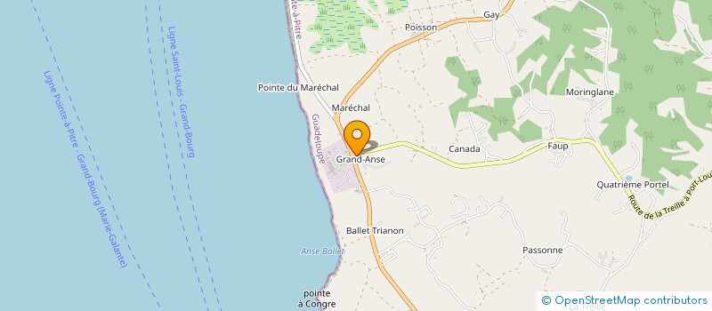 localisation de l'entreprise SOCOGA (GRAND ANSE CASH)  GRAND-BOURG