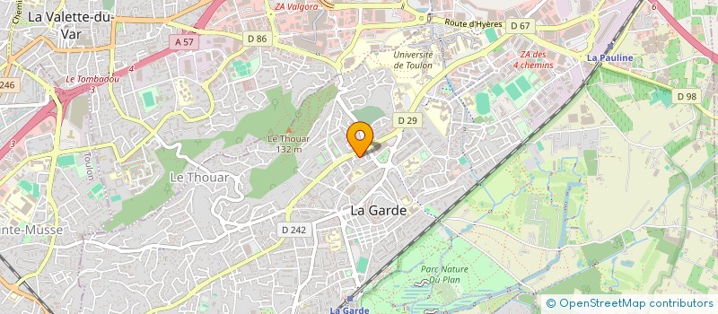 localisation de l'entreprise SOCOGARDE à LA GARDE