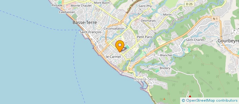 localisation de l'entreprise SOCOIBAT SOCIETE COIPEL DU BATIMENT ET TRAVAUX PUBLICS à BASSE-TERRE