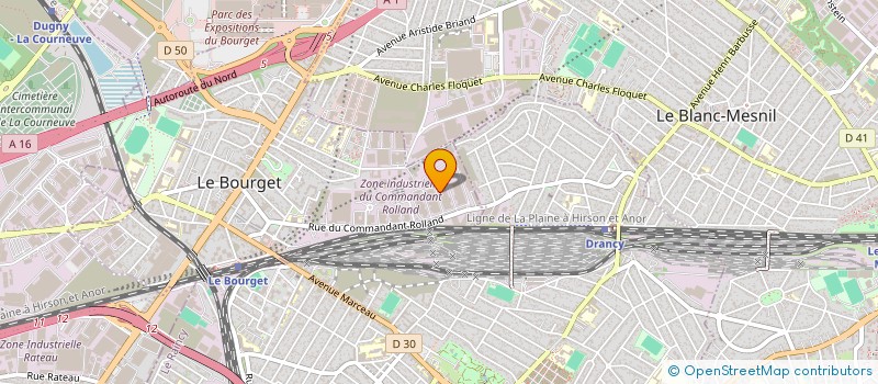localisation de l'entreprise SOCOMA à LE BOURGET