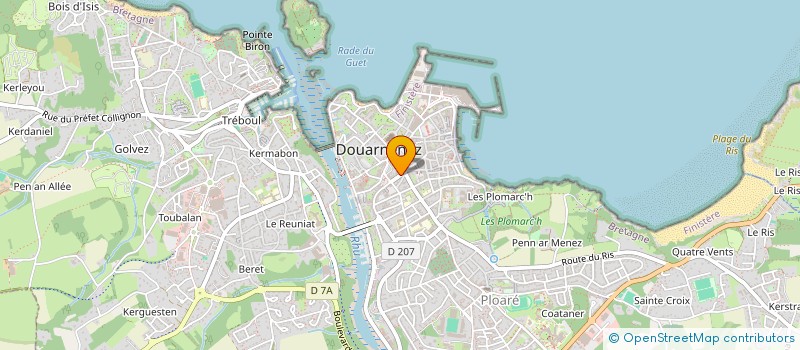 localisation de l'entreprise SOCOMA  DOUARNENEZ