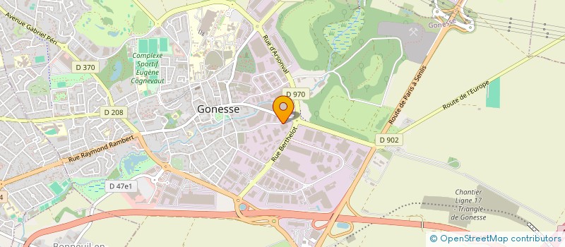 localisation de l'entreprise SOCOMA SANCHEZ SA à GONESSE