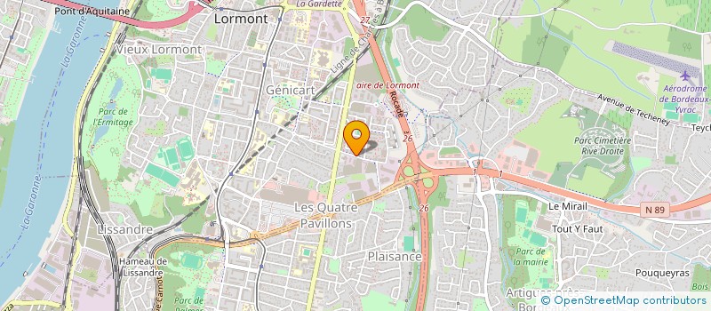 localisation de l'entreprise SOCOMAT à LORMONT