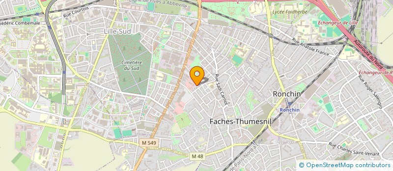 localisation de l'entreprise SOCOMATIC  FACHES-THUMESNIL