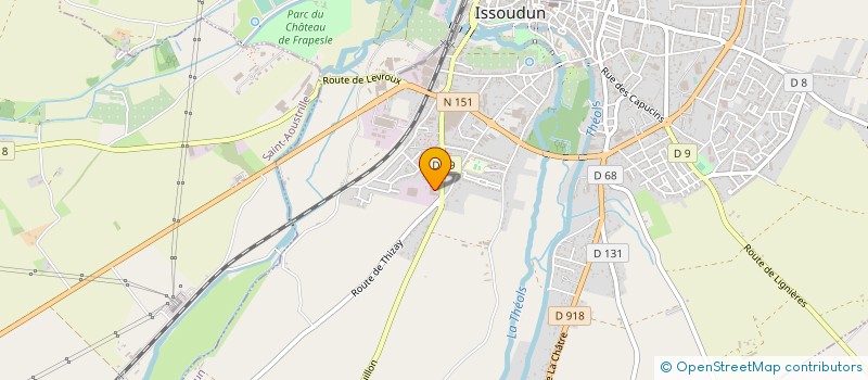 localisation de l'entreprise SOCOMETUB à ISSOUDUN