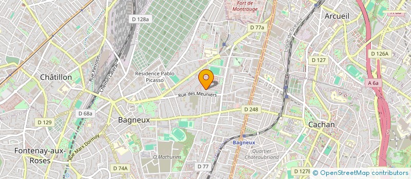 localisation de l'entreprise SOCOMM  BAGNEUX