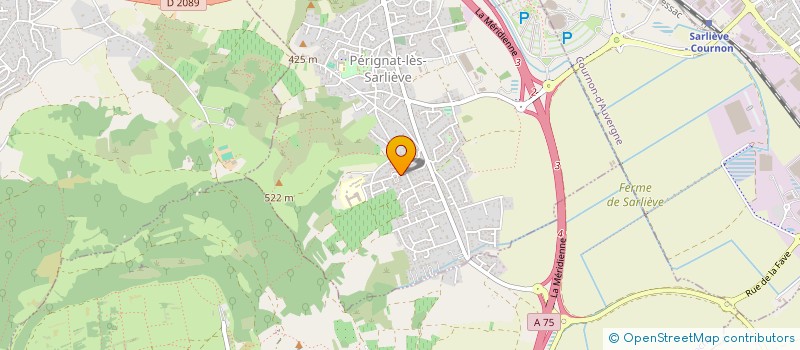 localisation de l'entreprise SOCOMPTA à PERIGNAT-LES-SARLIEVE