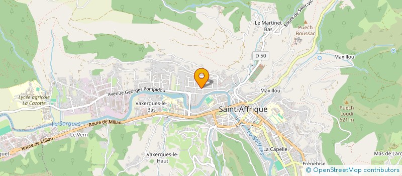 localisation de l'entreprise SOCOPA  ST-AFFRIQUE