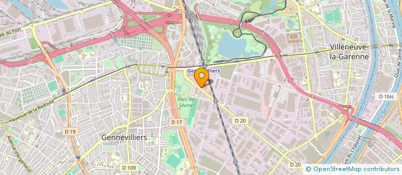 localisation de l'entreprise SOCOPAR à GENNEVILLIERS
