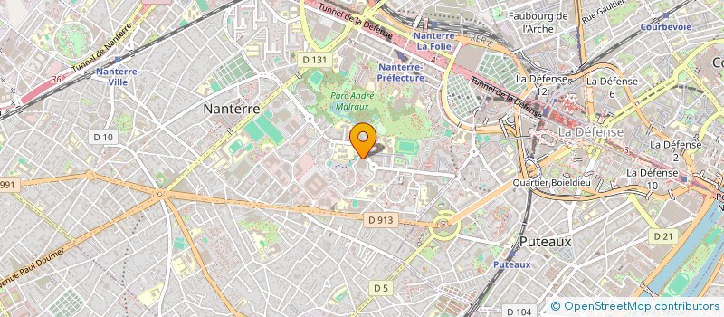localisation de l'entreprise SOCOPRONTO  NANTERRE