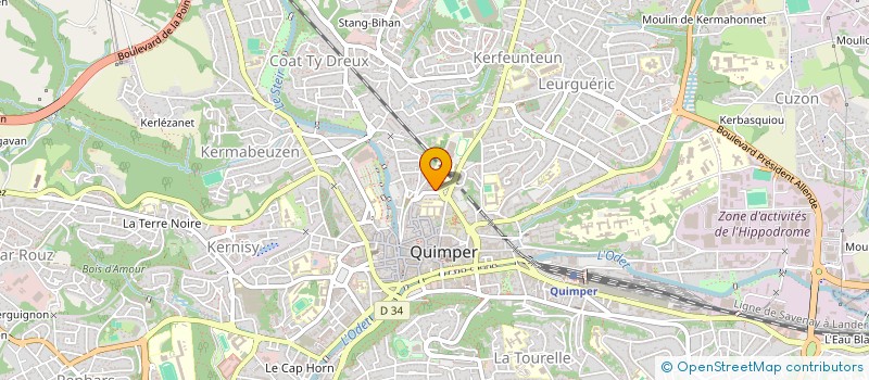 localisation de l'entreprise SOCOR à QUIMPER