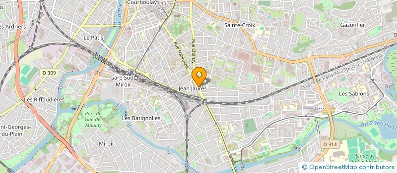 localisation de l'entreprise SOCOTEBAT  LE MANS