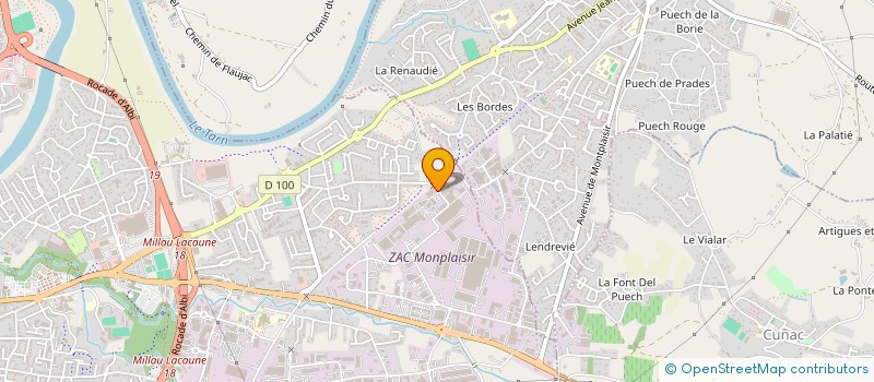 localisation de l'entreprise SOCOTEC AMENAGEMENT BIODIVERSITE à ALBI