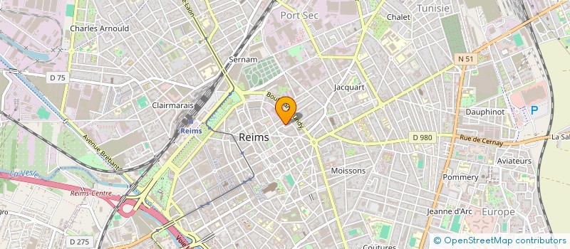 localisation de l'entreprise SOCOTEC COSTA GEOTHERMA LAVILL à REIMS
