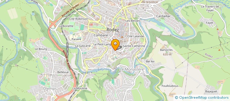 localisation de l'entreprise SOCOTRAIM à RODEZ