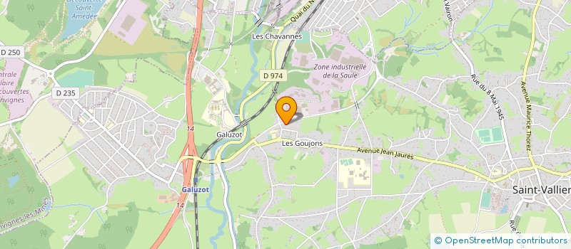 localisation de l'entreprise SOCOVAL à SAINT-VALLIER