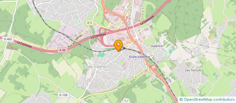 localisation de l'entreprise SOCOVI BOURGOGNE à MISEREY-SALINES
