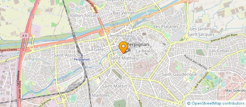 localisation de l'entreprise SOCOVI IMMOBILIER à PERPIGNAN
