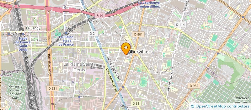 localisation de l'entreprise SOCQUET CLERC                 JEAN  AUBERVILLIERS