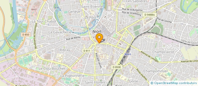 localisation de l'entreprise SOCRAM BANQUE  NIORT