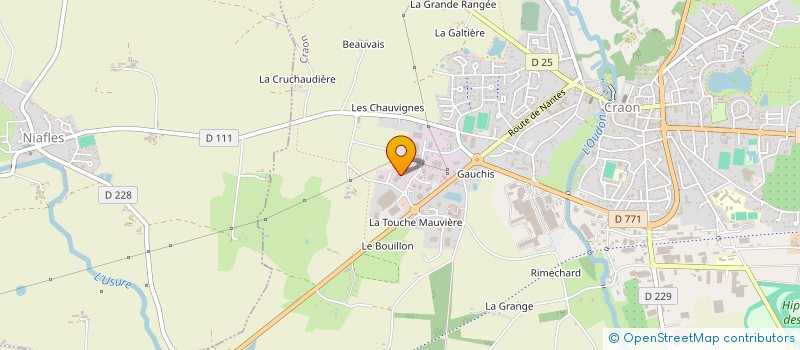 localisation de l'entreprise SOCRAMAT à CRAON
