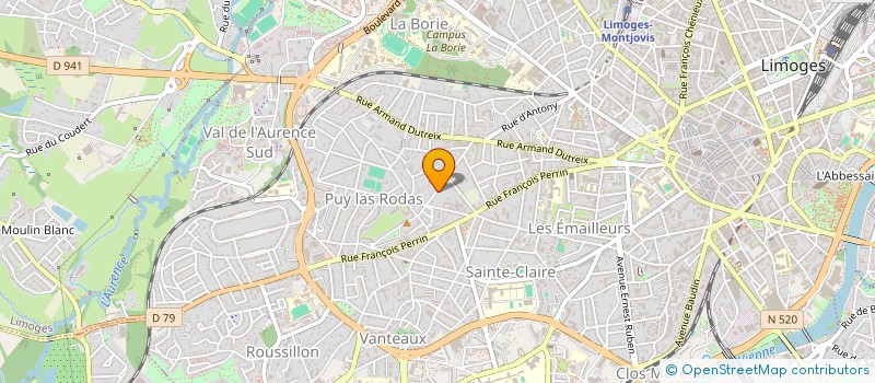 localisation de l'entreprise SOCRATE à LIMOGES