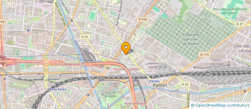 localisation de l'entreprise SOCRATE  PANTIN