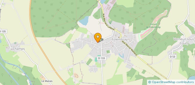 localisation de l'entreprise SOCRATE  FOLEMBRAY