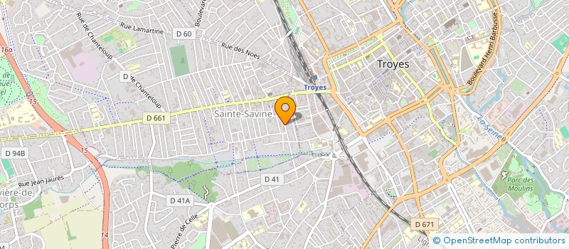 localisation de l'entreprise SOCRATE INVEST  SAINTE-SAVINE