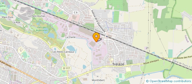 localisation de l'entreprise SOCREDIS à TRELAZE